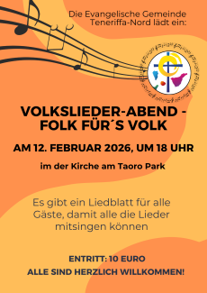 Volksliederabend am 12.02.